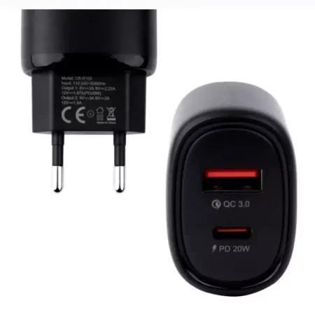 آداپتور شارژر 38 وات کربی مدل CR-R103 مشکی
